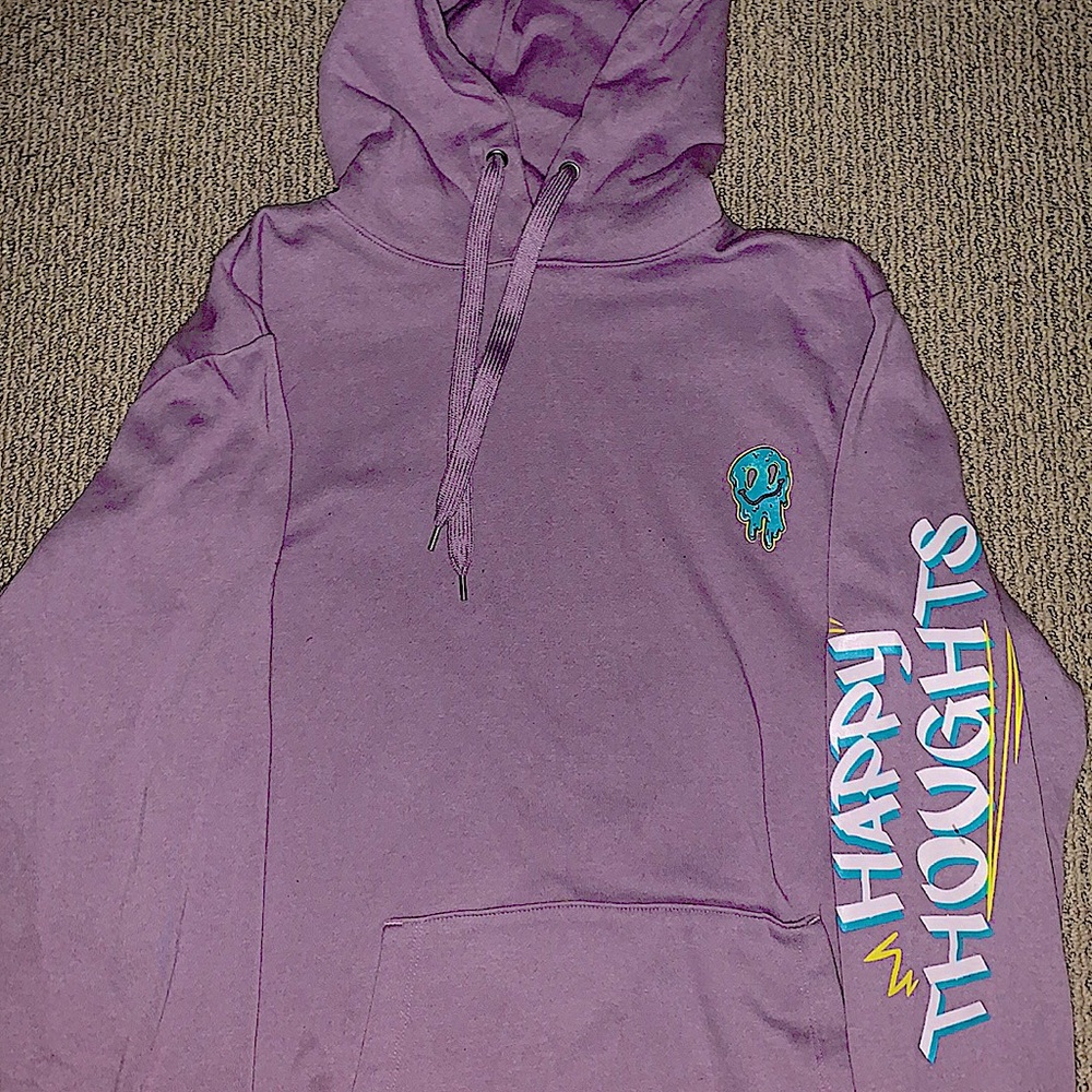 Light purple hip men’s hoodie